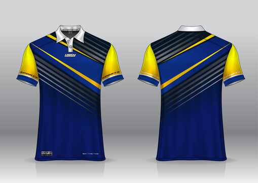 sublimation polo shirt design front and back