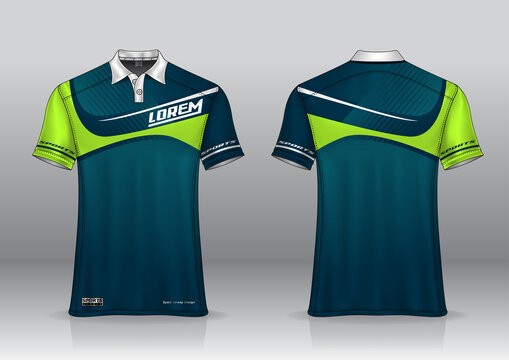 sublimated polo shirt template