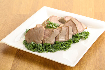 Sliced Pork Tongue snack appetizer