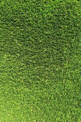Obraz premium Texture of green arficicial lawn placed on spring daylight sunshine.