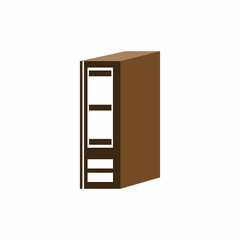 Binder simple. Office folder icon vector