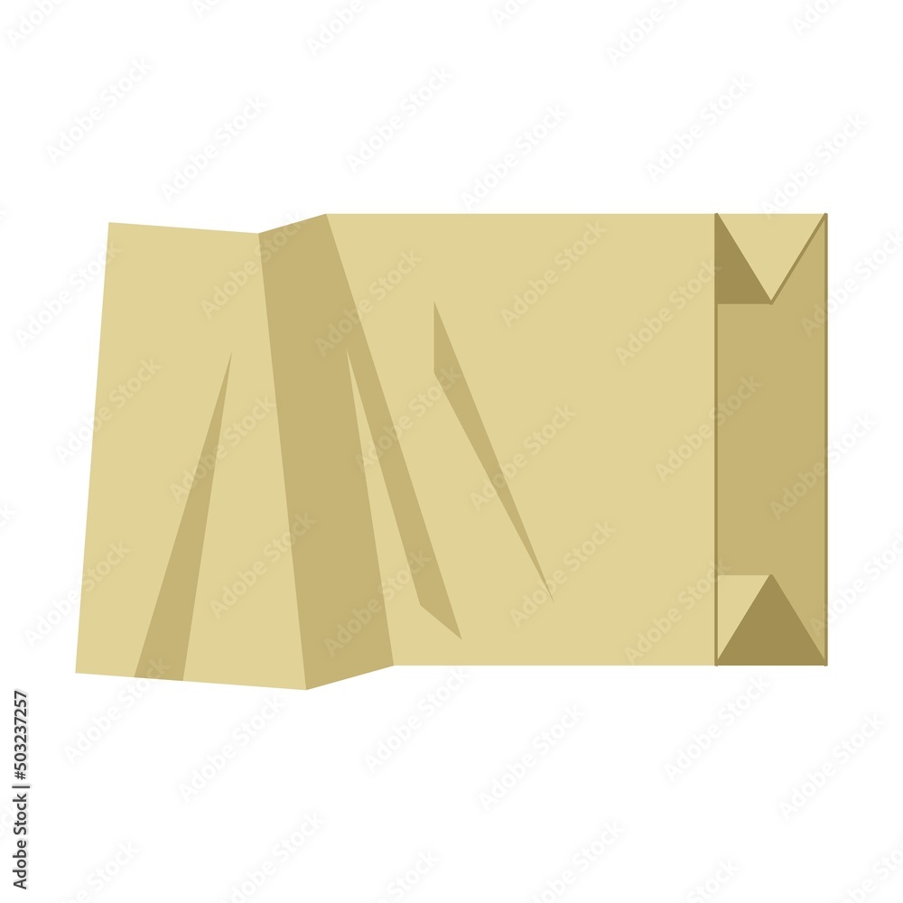 Aufkleber grocery store paper bag. garbage recycle bin. vector illustration of trash container classification.