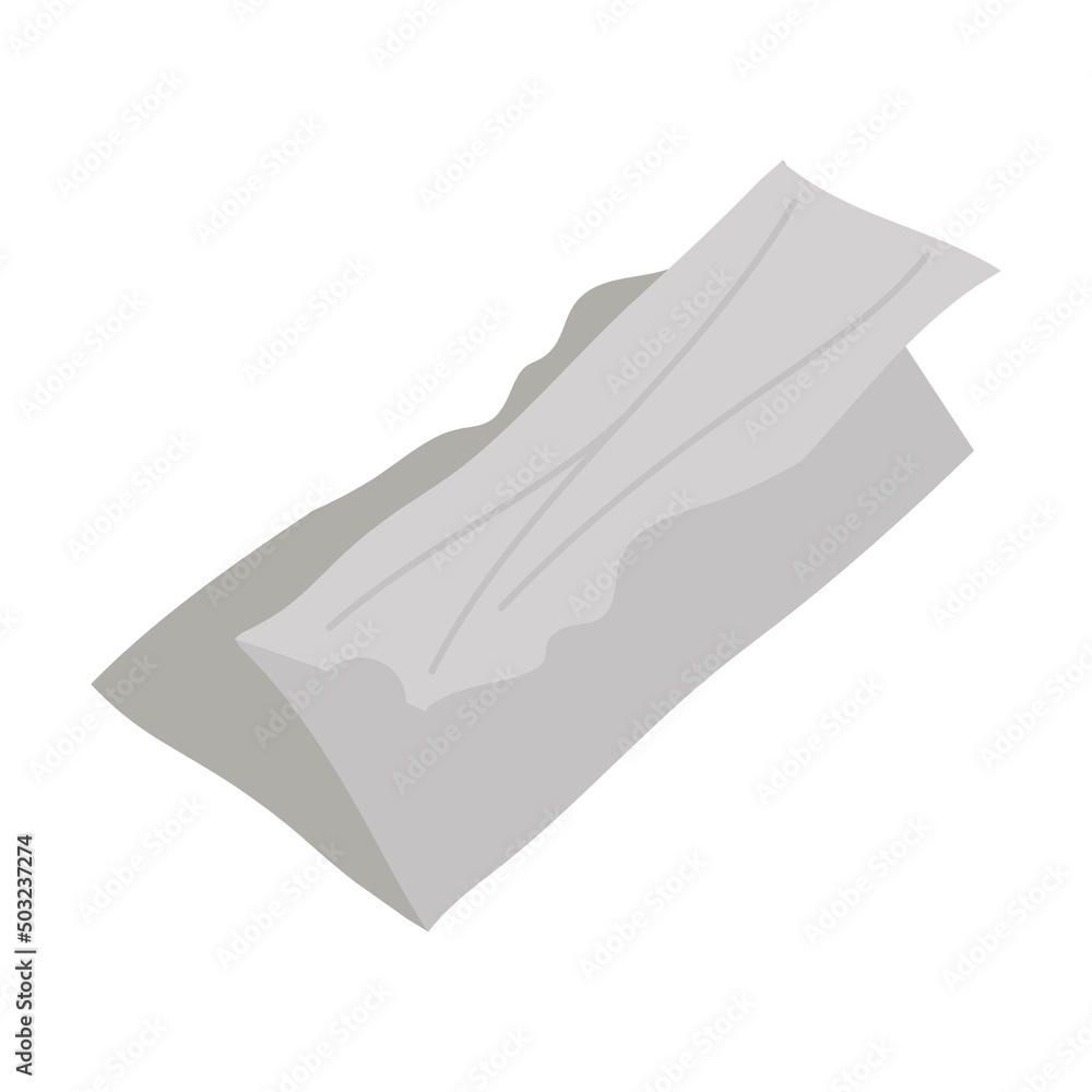 Aufkleber sheet of crumpled paper, garbage recycle bin. vector illustration of trash container classification.