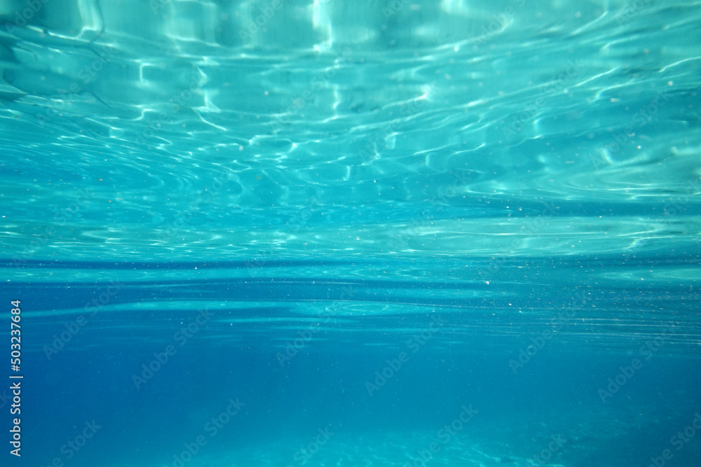 Sticker underwater background