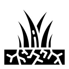 grass glyph icon