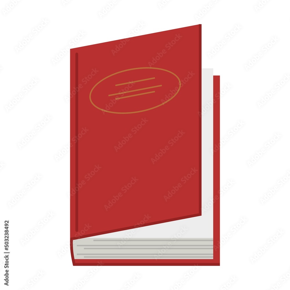 Aufkleber old book textbook. garbage recycle bin. vector illustration of trash container classification. carto