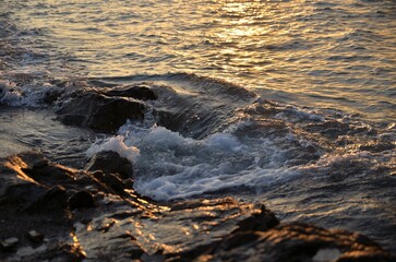 森戸海岸の夕日