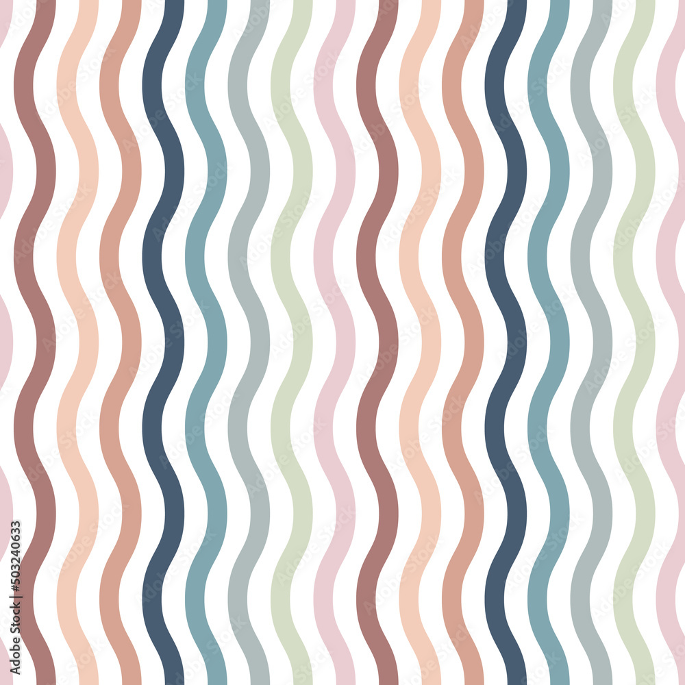 Poster colorful retro stripe pattern vertical lines seamless repeat