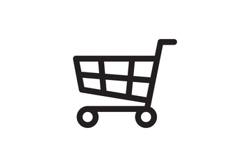 Shopping backet icon. Buy sign for sale, web site, shop retail. Market and commerce store symbol.
