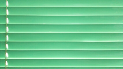 Window Shades Green metal surface