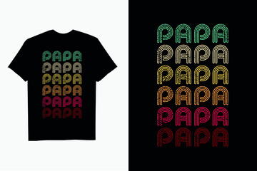 Fathers day  retro t-shirt design