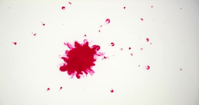 Spray Red Paint On A White Background