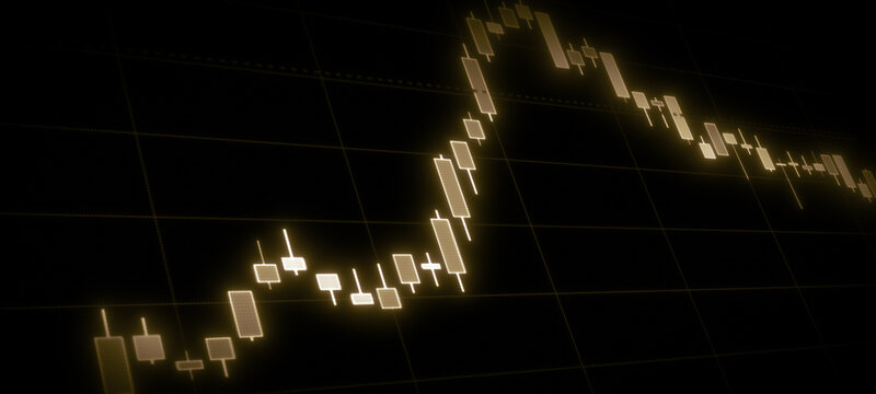 株式　市場　グラフ　チャート　ローソク足　FX　経済　投資　投機　デジタル