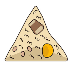 duanwu dragon boat festival chinese food zongzi illustration