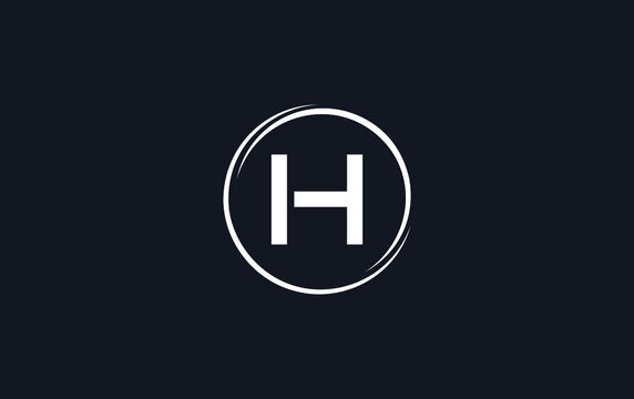 Simple unique letter logo with circle design vector. The letter and alphabets vector designing