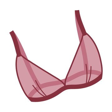 recommend clip art: Lace lingerie, transparent bra. Vector illustration of womens underwear. Cartoon bra bikini, panty, knickers, string isolated on white