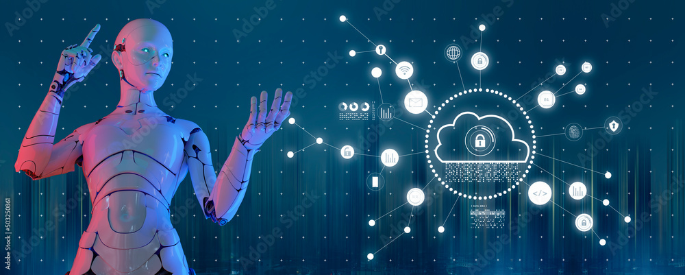 Poster robotic process automation rpa, document management system dms for company digital transformation pa