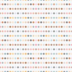 Abstract pastel pattern with colorful dots, seamless vector repeat