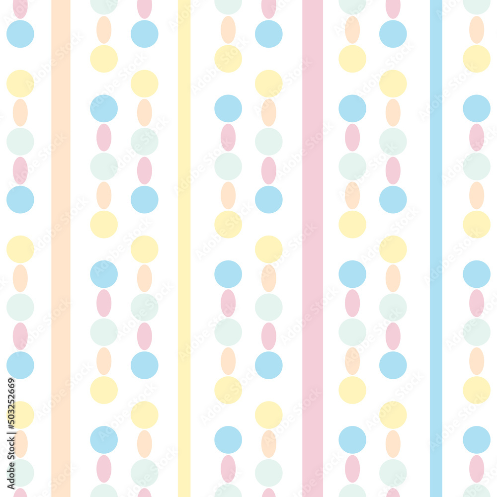 Poster cute colorful abstract vector pattern for children, seamless repeat