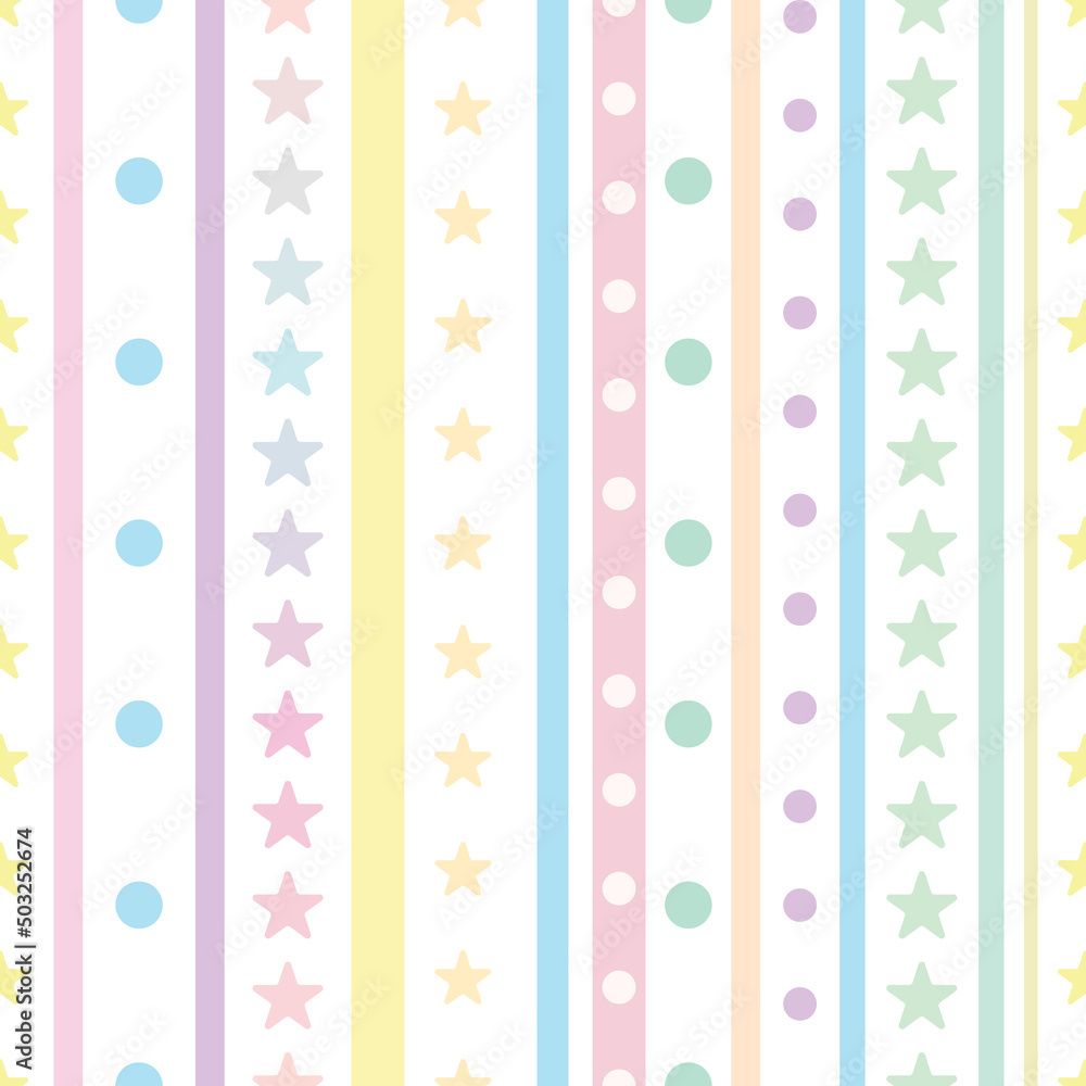Poster cute colorful abstract vector pattern for children, seamless repeat