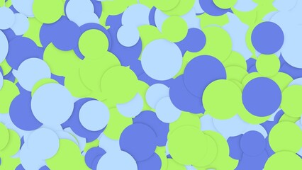 ポップ 丸 円 カラフル シンプル 往復 水色 [別Verあり]