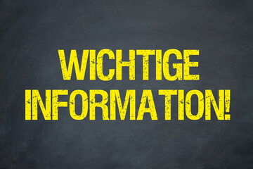 Wichtige Information!