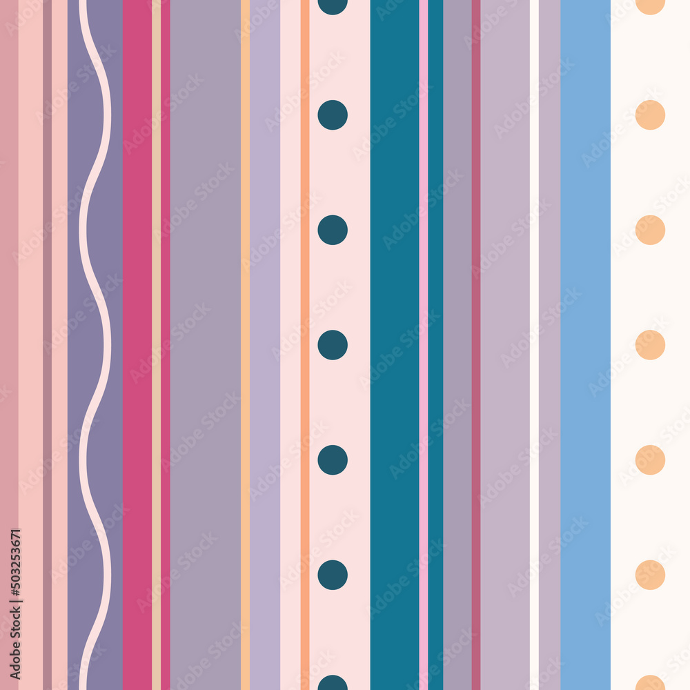 Poster Abstract colorful vector repeat pattern