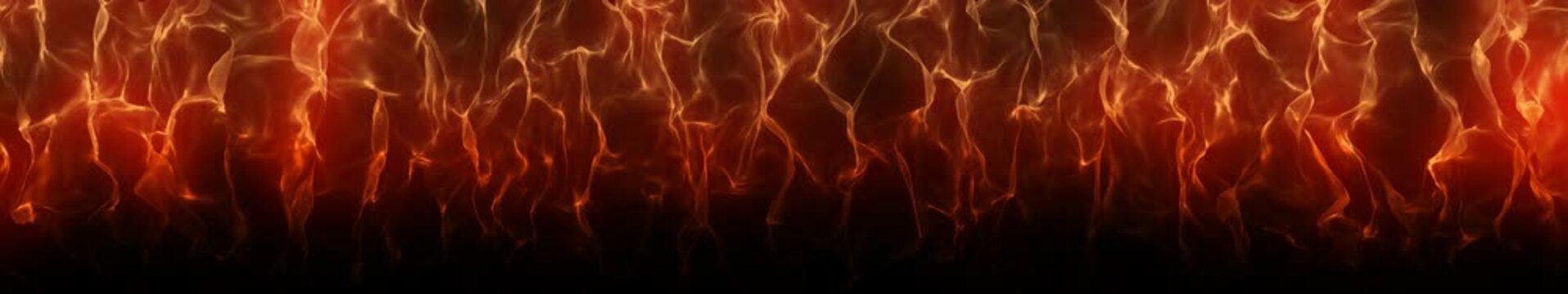 Flame wall widescreen background. A wall of fire rising upward.