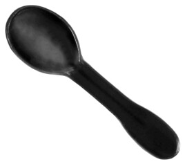 plastic ice cream spoons color isolated on white background