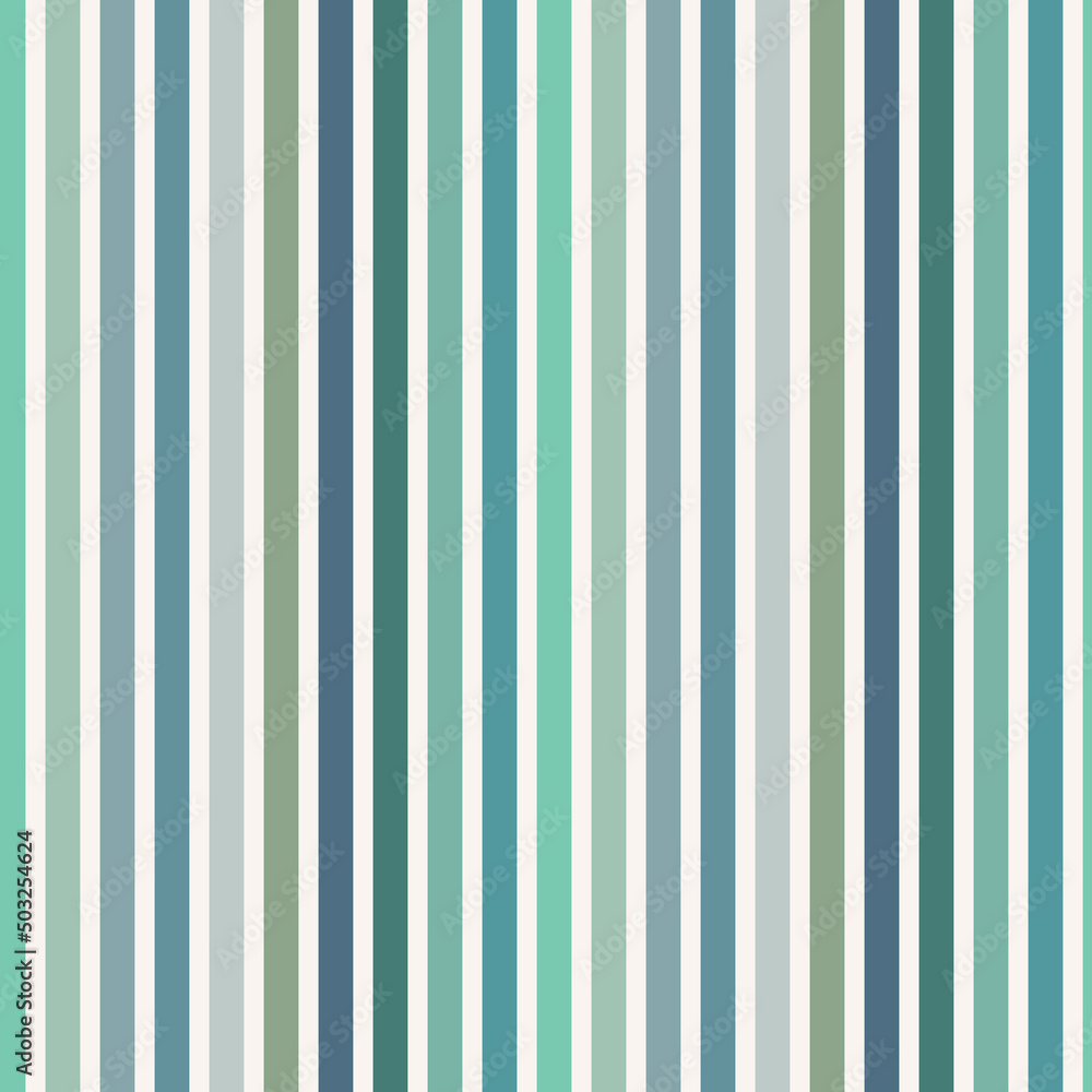 Poster Green vertical stripe pattern, abstract geometric repeat