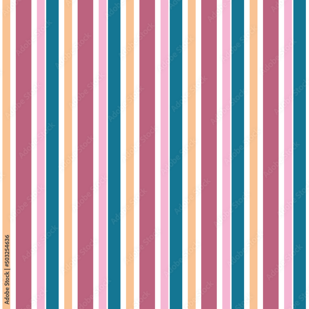 Poster Multicolored vertical stripe vector pattern