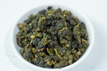 台湾の高級茶　金萱茶（きんせんちゃ）：甘いミルクティーのような香りがある。