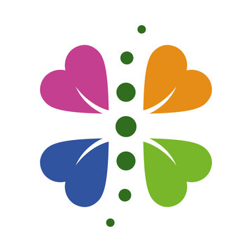 Chiropraktik Kleeblatt Logo, Icon, Symbol