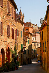Fototapeta na wymiar Montisi,antico, borgo, medievale,Montalcino, Siena