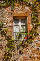Fototapeta na wymiar Montisi,antico, borgo, medievale,Montalcino, Siena
