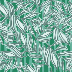 Modern tropical pattern, palm leaves seamless. Jungle leaf seamless pattern. Botanical floral background. Exotic plant backdrop.