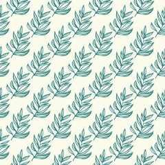 Modern tropical pattern, palm leaves seamless. Jungle leaf seamless pattern. Botanical floral background. Exotic plant backdrop.