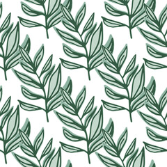 Tropical pattern, palm leaves seamless. Modern jungle leaf seamless pattern. Botanical floral background. Exotic plant backdrop.