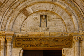 San Quirico,d'Orcia, antico borgo medievale. Siena, Toscana, Italia