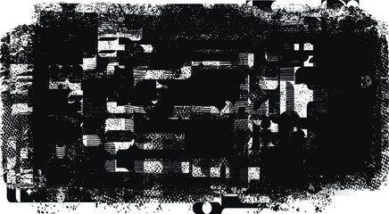 Print screen .Stamp Texture . Distress Grunge background . Scratch, Grain, Noise, grange stamp . Black Spray Blot of Ink.Place texture Over any Object to Create Grungy Effect .abstract vector.