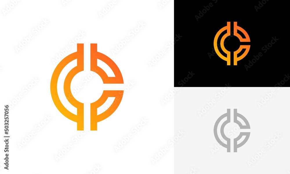 Canvas Prints crypto coin logo vector design