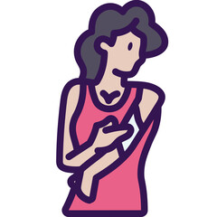 apply lotion line icon