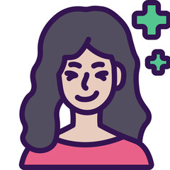 positive thinking line icon