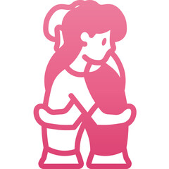 hug gradient icon