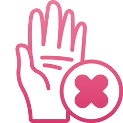 refuse gradient icon