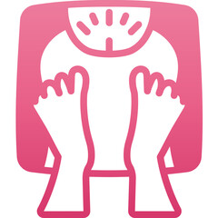 weight gradient icon