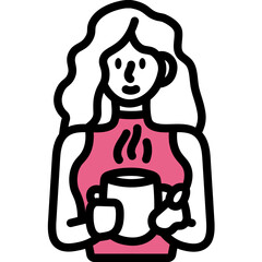 coffee break one color icon