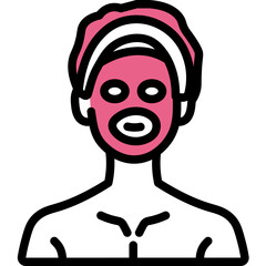 face mask one color icon