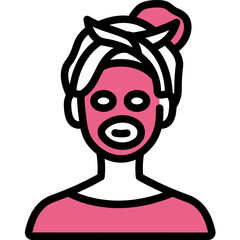 face mask one color icon