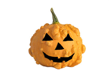 halloween pumpkin isolated on white